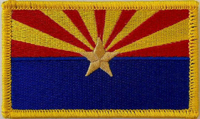 ARIZONA STATE FLAG PATCH - SEW ON.